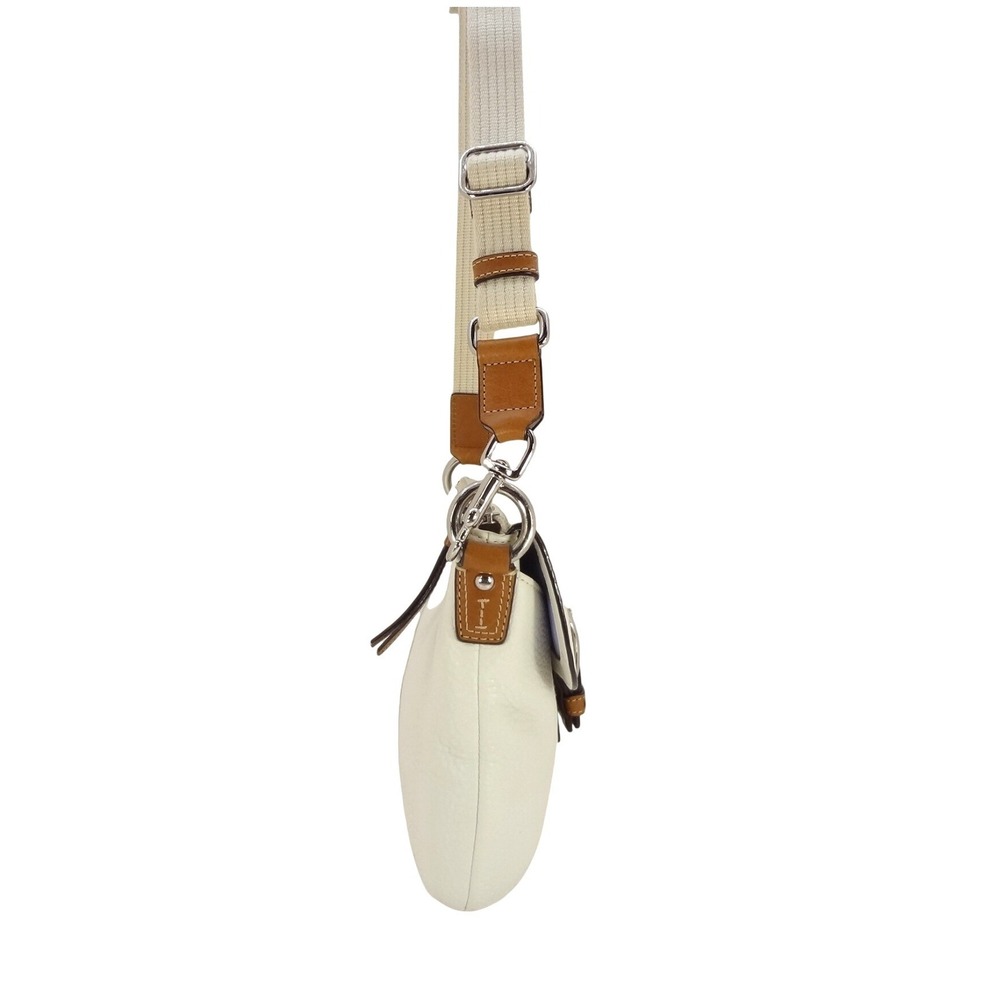 Coach Soho Flap Crossbody Small White Pebbled Leather Buckle Bag - Picture 3 of 5